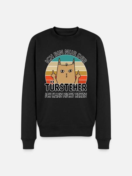 Türsteher - Männer Premium Bio Pullover - Schwarz