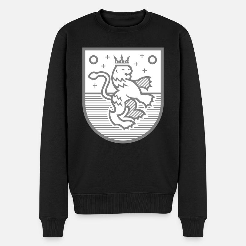 Heraldik - Männer Premium Bio Pullover - Schwarz