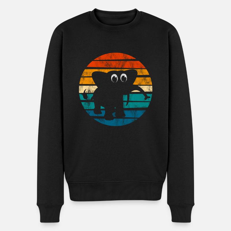 Eléphant éléphant pour enfants - Pull Premium bio Homme - noir
