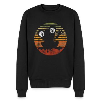 Frog Frogs Cadeau pour enfants Drôle Drôle - Pull Premium bio Homme - noir - Devant - Nico (187cm)