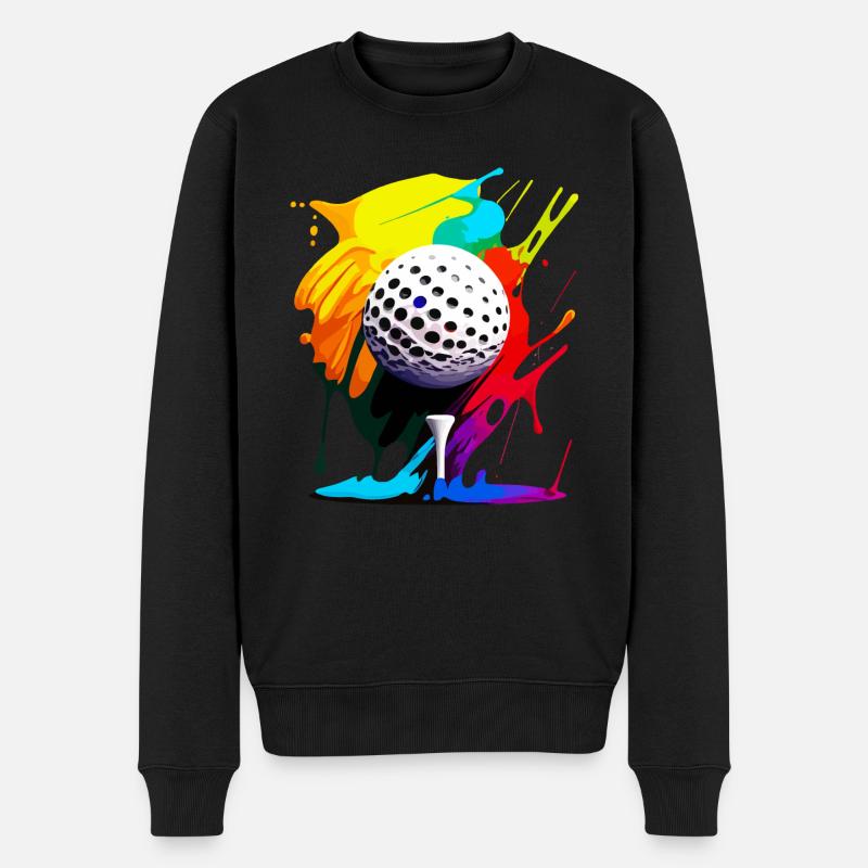 Balle de golf - Pull Premium bio Homme - noir