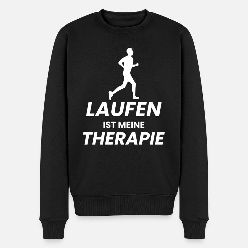 Marathon Courir Jogging - Pull Premium bio Homme - noir