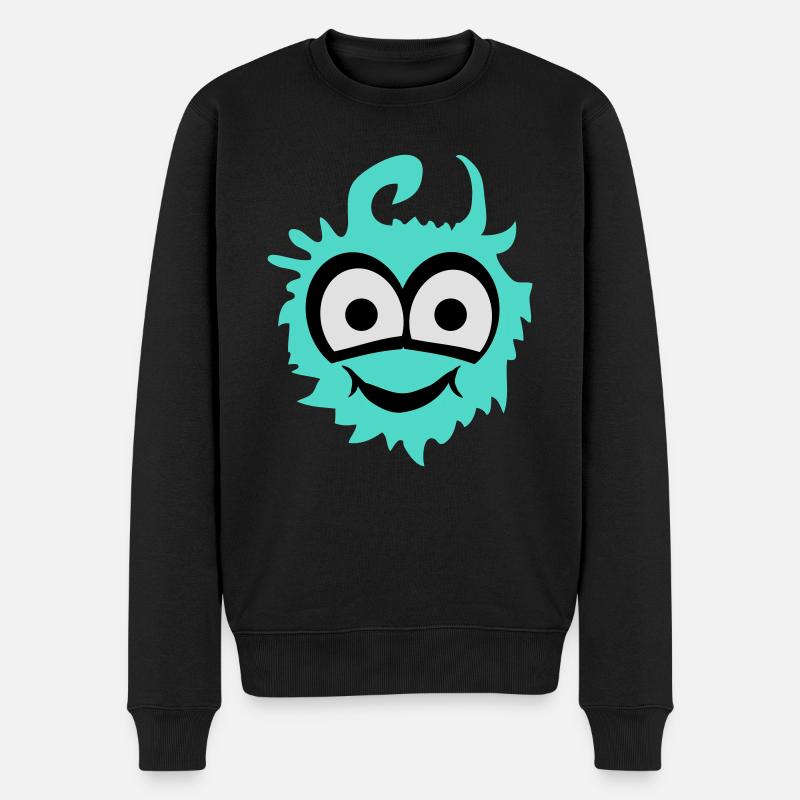 monster cute - Männer Premium Bio Pullover - Schwarz