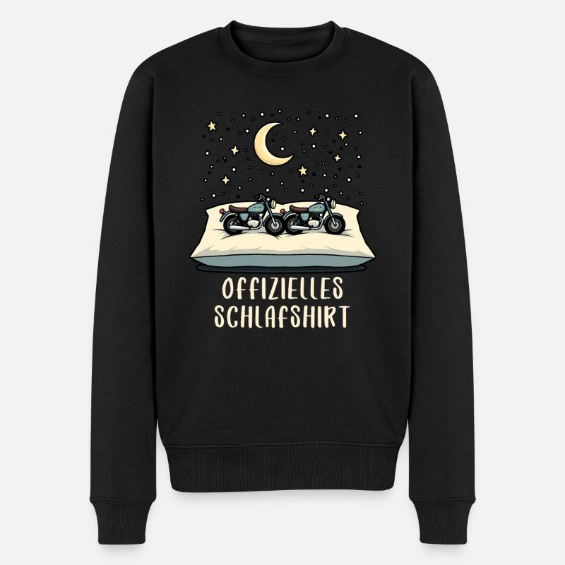 offizielles schlafshirt pärchen simson s51Moto - Männer Premium Bio Pullover - Schwarz