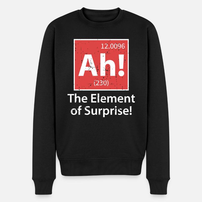Ah! Element | Chemie Chemiker Studenten Geschenke - Männer Premium Bio Pullover - Schwarz