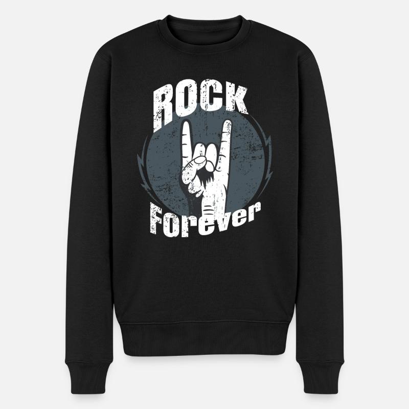 Rock pour les chanteurs - Pull Premium bio Homme - noir