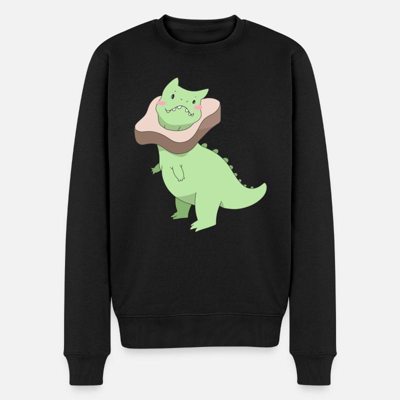 carnotosaurus - Männer Premium Bio Pullover - Schwarz