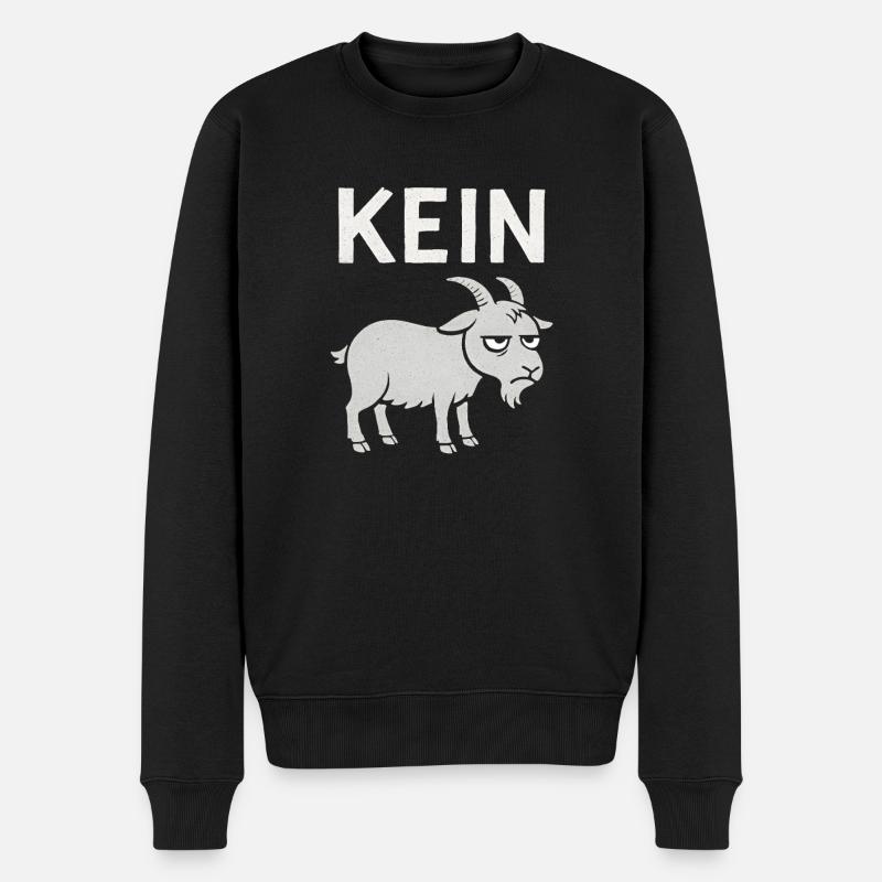 Lustiger Spruch Witzig Kein Bock Geschenkidee - Männer Premium Bio Pullover - Schwarz