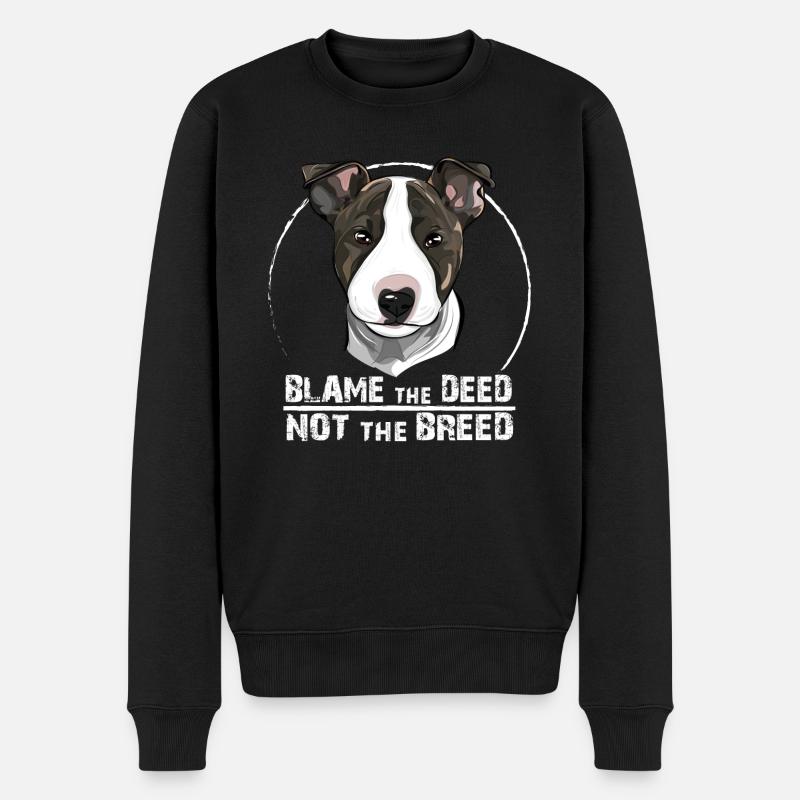Bullterrier blâmer l'acte - Pull Premium bio Homme - noir