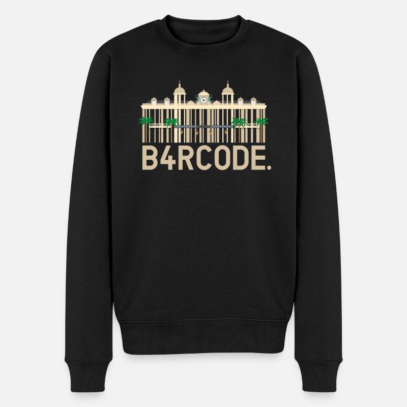 B4RCODE. Monaco - Männer Premium Bio Pullover - Schwarz