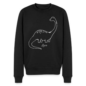 Dino Cute Girl Teens Gifts Long Neck - Men's Premium Organic Jumper - black - Front - Nico (187cm)