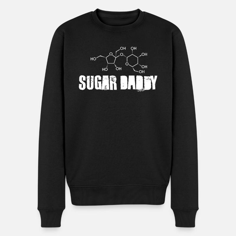 Sugar Daddy - Männer Premium Bio Pullover - Schwarz