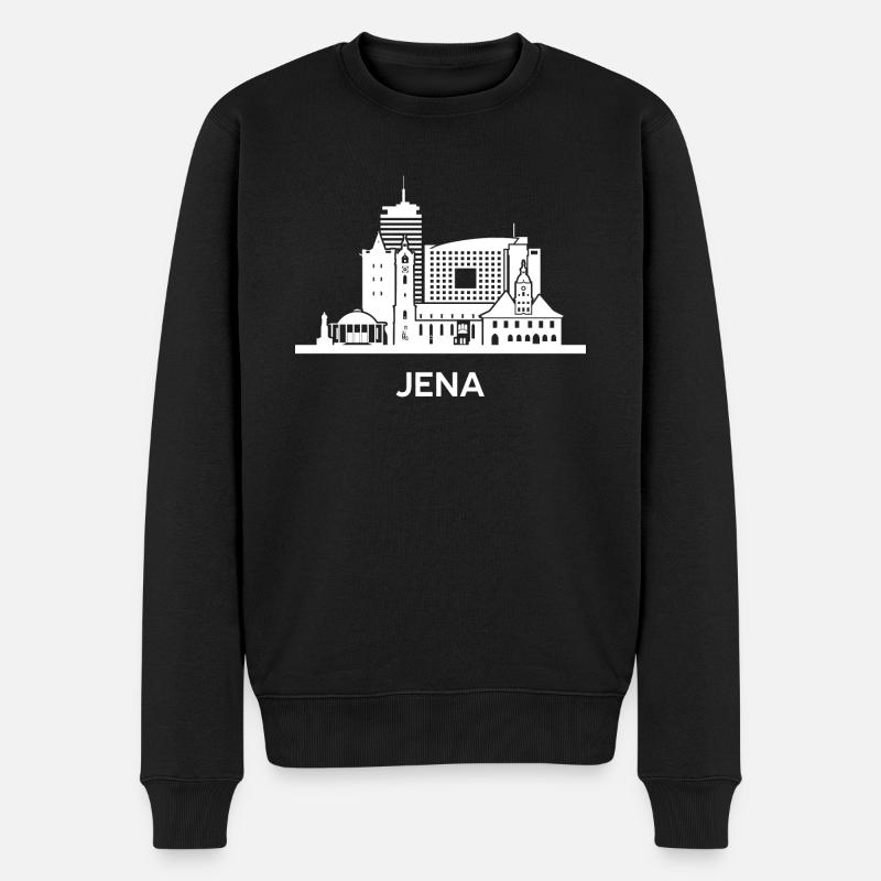 Iéna, blanche - Pull Premium bio Homme - noir