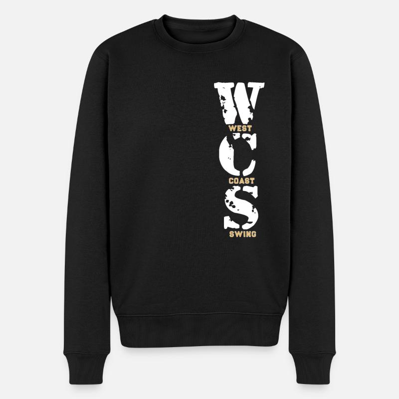 West Coast Swing Dance Geschenk T-Shirt - Männer Premium Bio Pullover - Schwarz