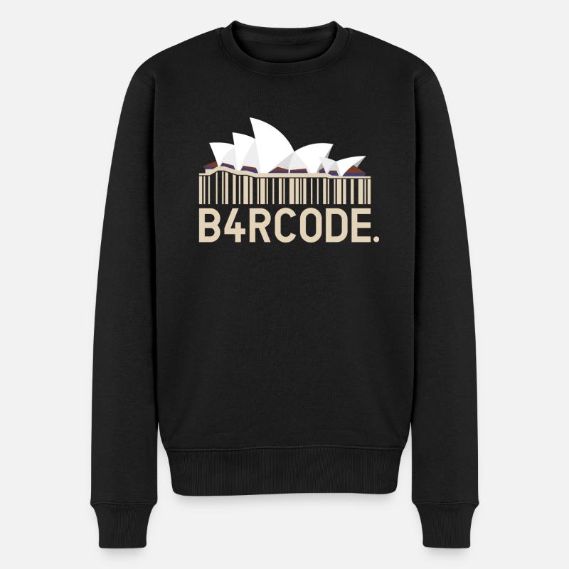 B4RCODE. Sydney - Männer Premium Bio Pullover - Schwarz