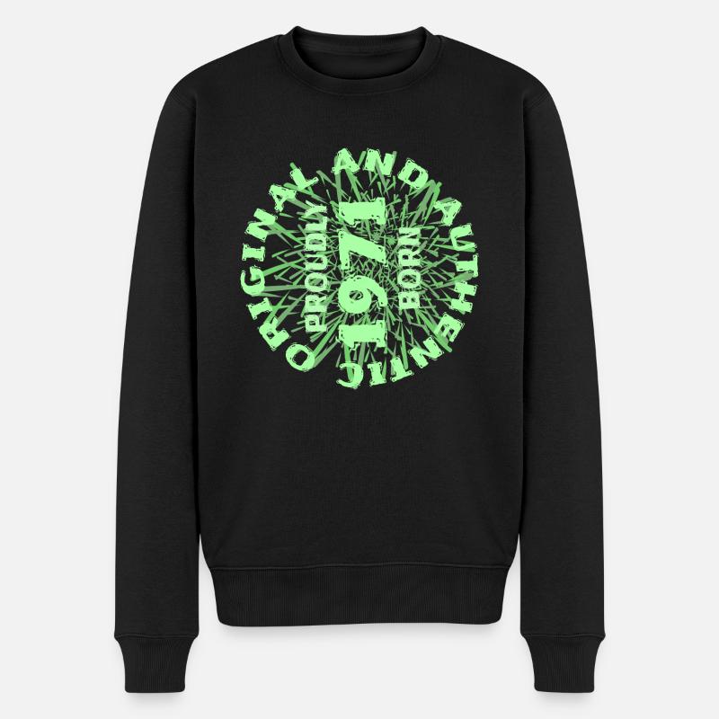 Jahr 1971 - Männer Premium Bio Pullover - Schwarz