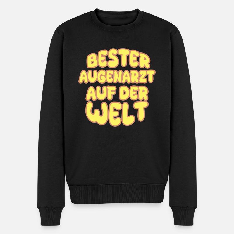 Augenarzt als Berufung - Männer Premium Bio Pullover - Schwarz