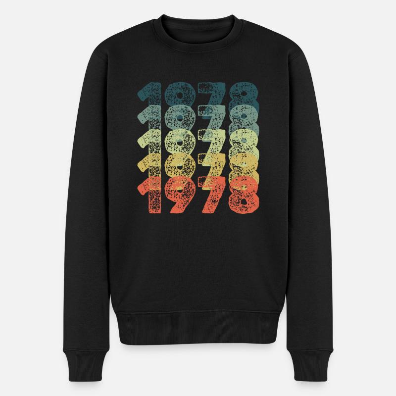 Anniversaire 1978 - Pull Premium bio Homme - noir