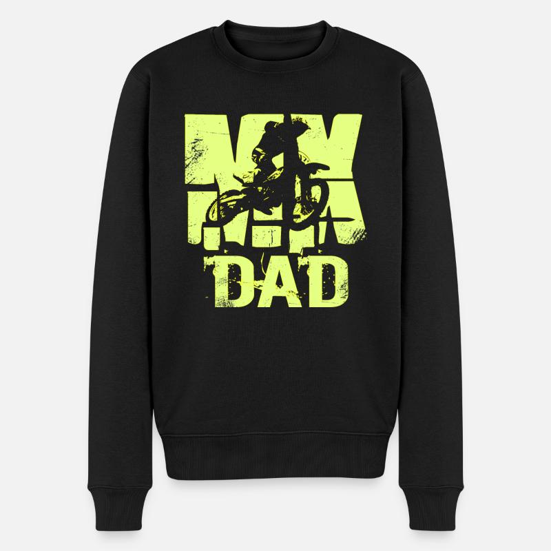 MX DAD Motocross - Pull Premium bio Homme - noir