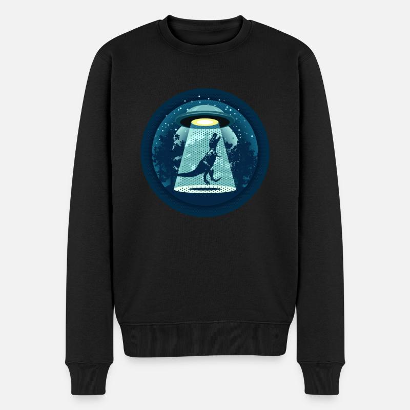 Achtung UFOs! Ver. 2 - Männer Premium Bio Pullover - Schwarz