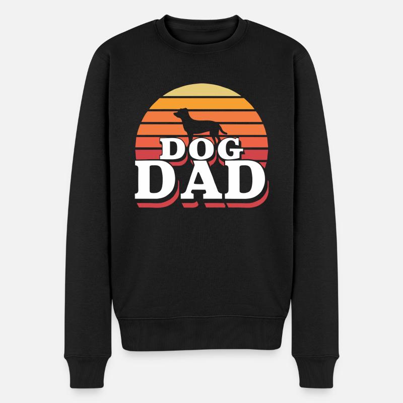 Papa chien - Pull Premium bio Homme - noir