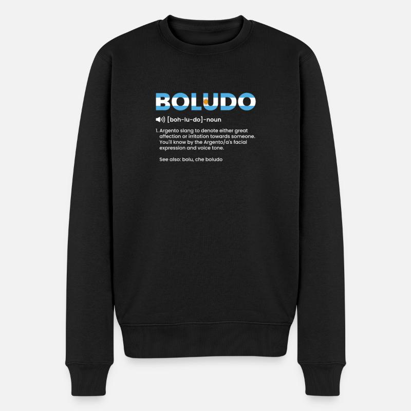 Définition de Boludo, argentine argentine - Pull Premium bio Homme - noir