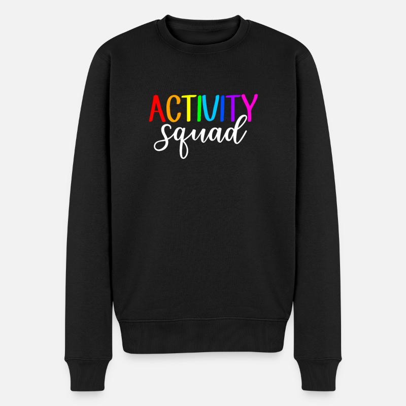 activity squad, activity assistant - Men's Premium Organic Jumper - black