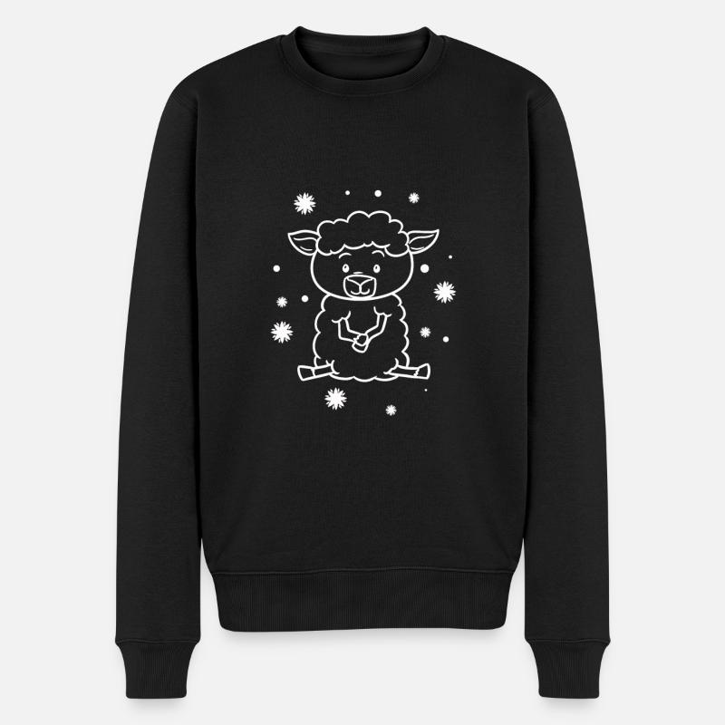mignon bébé mouton - Pull Premium bio Homme - noir