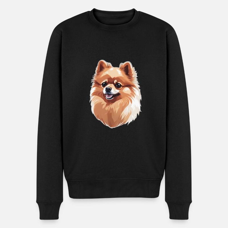 Chien de Poméranie - Pull Premium bio Homme - noir