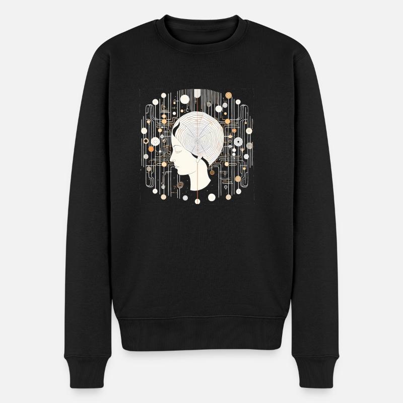 Brain Structures - Surreal Art - Men's Premium Organic Jumper - black