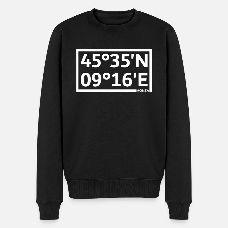 Monza Coordinates - Men's Premium Organic Jumper - black