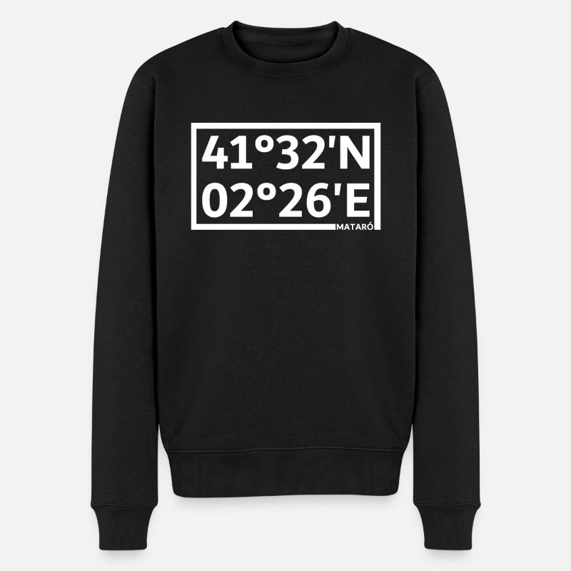 Coordonnées mataró - Pull Premium bio Homme - noir
