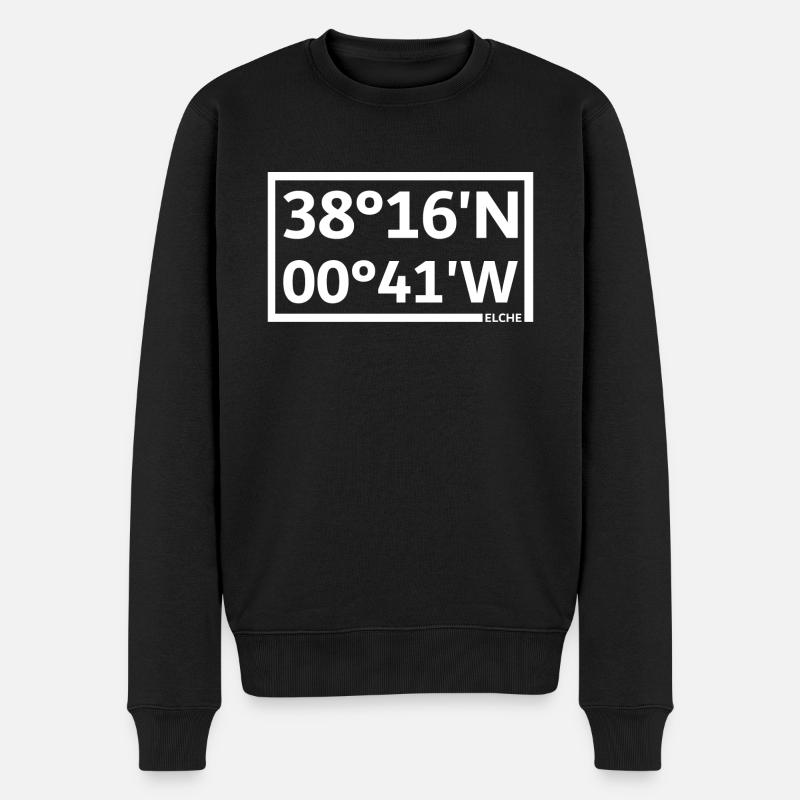 Coordonnées d’Elche - Pull Premium bio Homme - noir