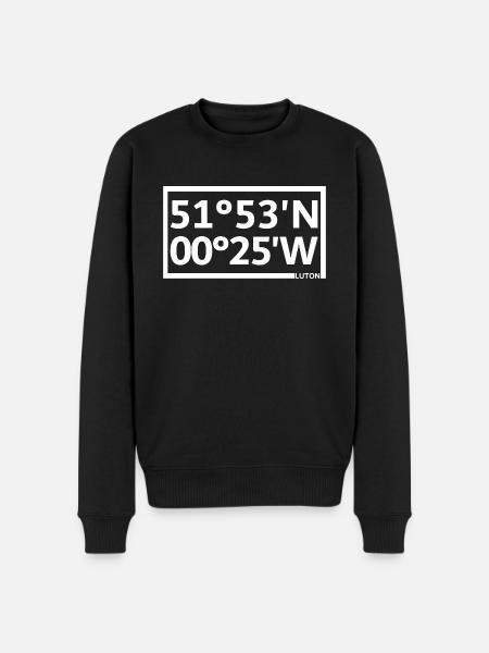 Luton Coordinates - Men's Premium Organic Jumper - black