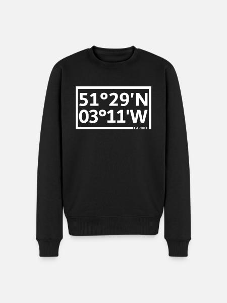 Coordonnées de Cardiff - Pull Premium bio Homme - noir