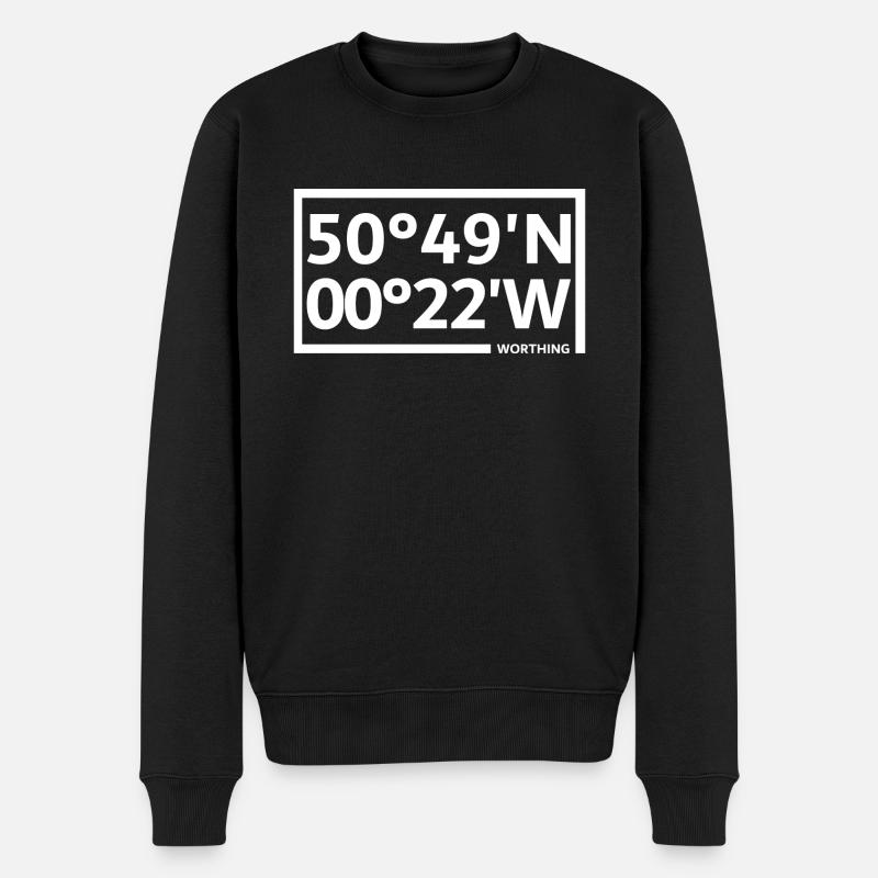 Coordonnées dignes - Pull Premium bio Homme - noir