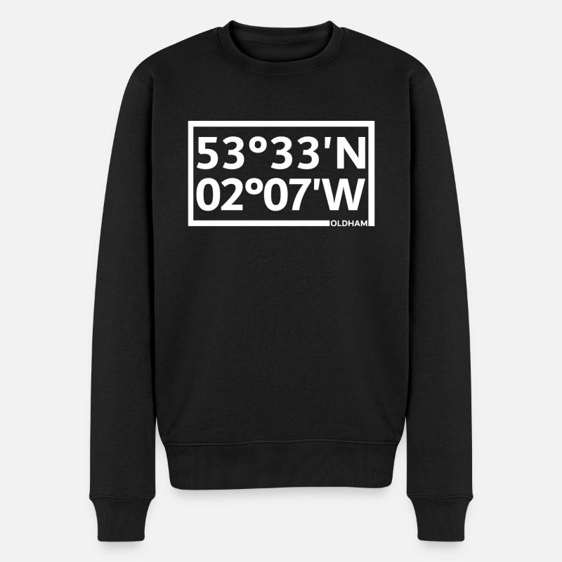 Coordonnées d’Oldham - Pull Premium bio Homme - noir