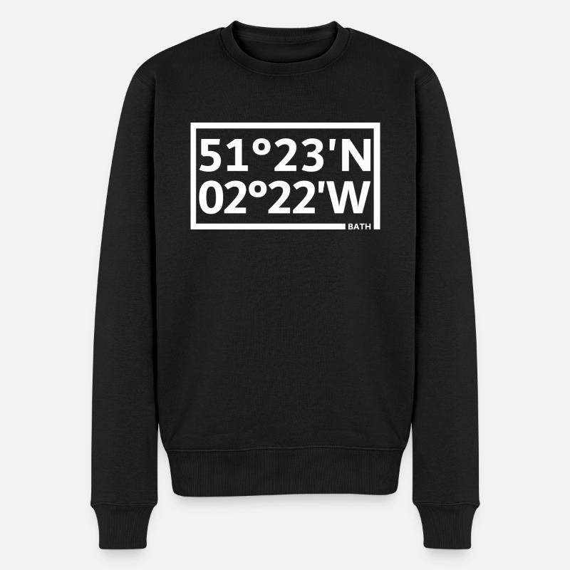 Bath Coordinates - Men's Premium Organic Jumper - black