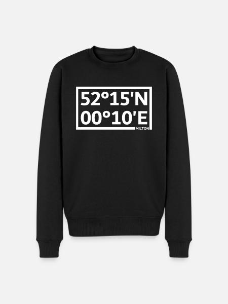Milton Coordinates - Men's Premium Organic Jumper - black