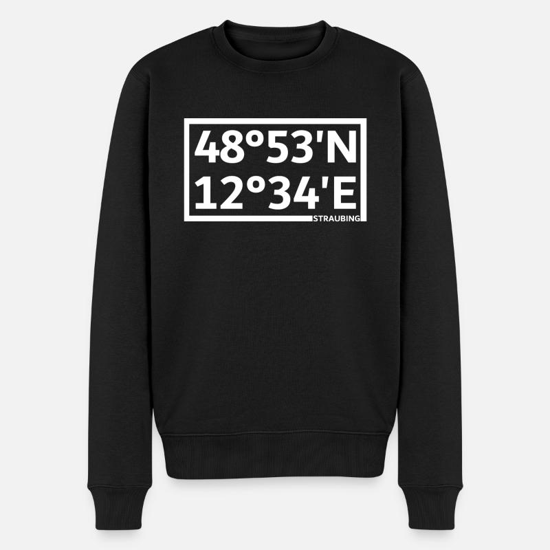 Coordonnées de Straubing - Pull Premium bio Homme - noir