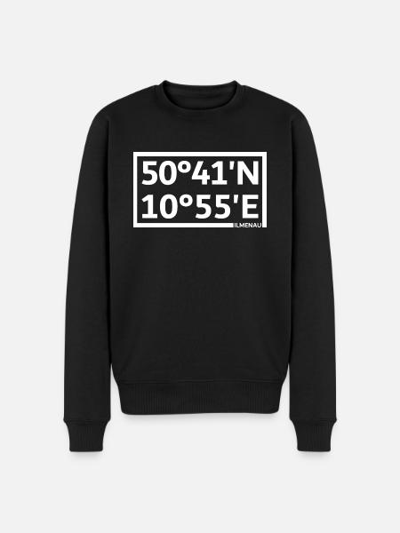 Ilmenau coordinates - Men's Premium Organic Jumper - black