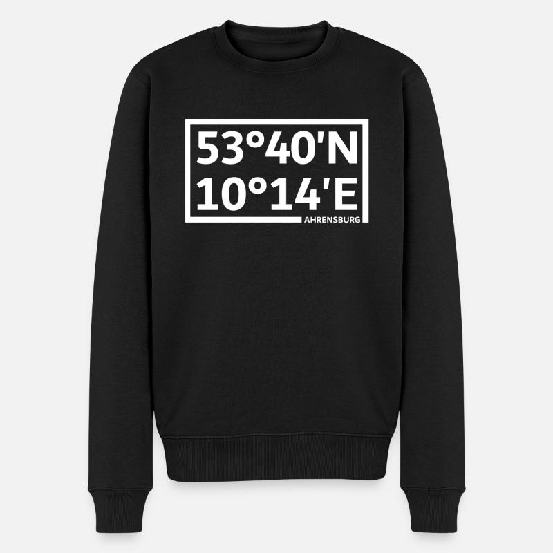 Coordonnées d’Ahrensburg - Pull Premium bio Homme - noir