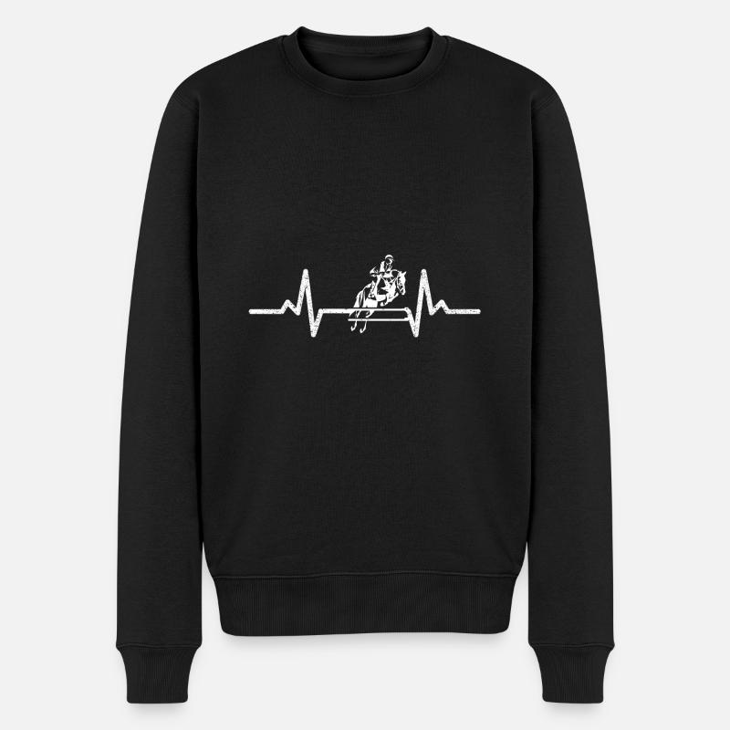 équitation - Pull Premium bio Homme - noir