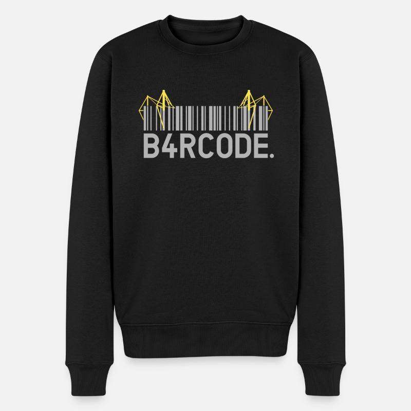 B4RCODE. Dortmund - Pull Premium bio Homme - noir