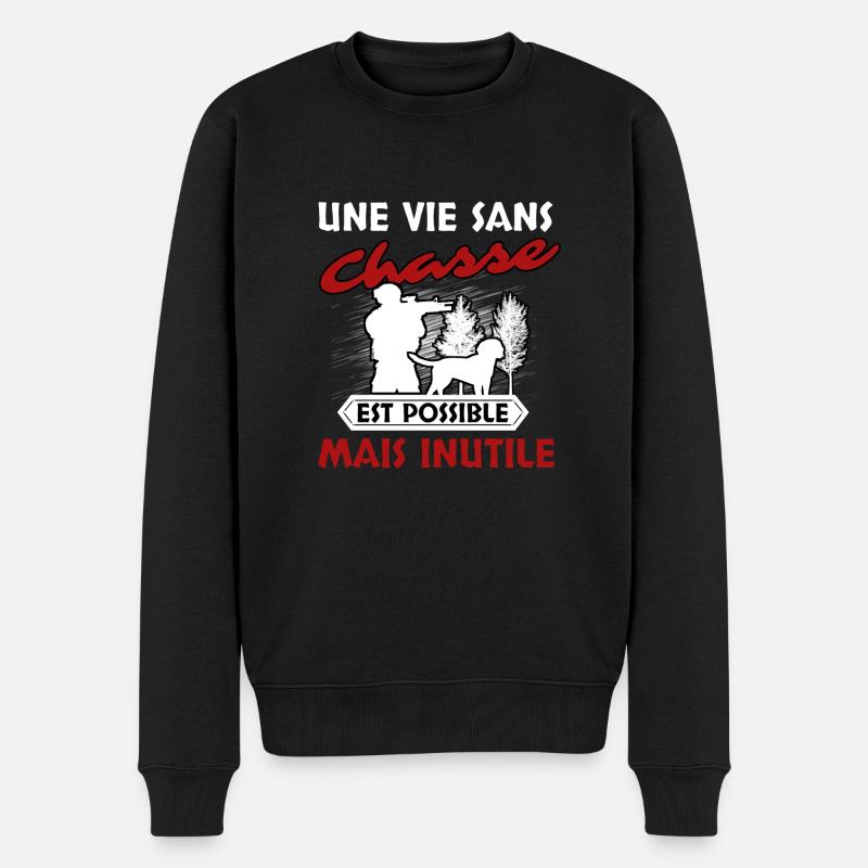 Chasse - Pull Premium bio Homme - noir