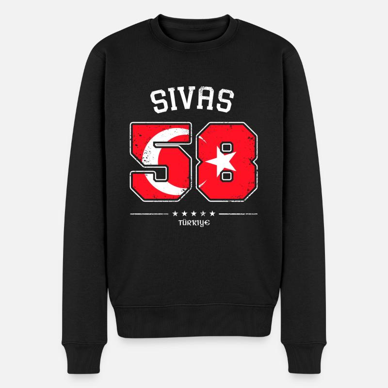 Sivas 58 Türkiye Rétro - Pull Premium bio Homme - noir