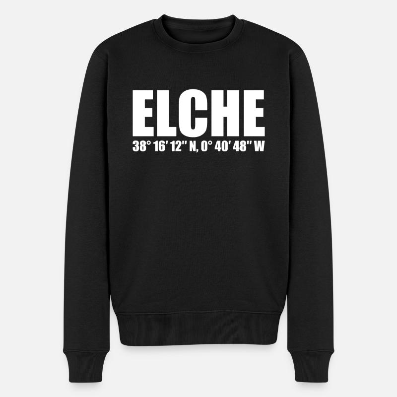 Coordonnées d’Elche - Pull Premium bio Homme - noir