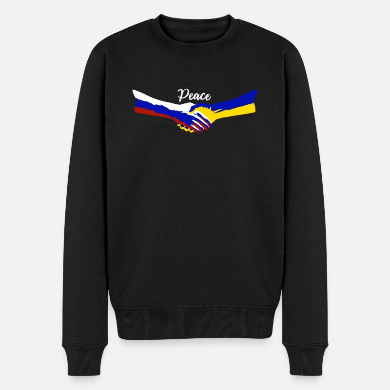 Paix Russie Ukraine - Pull Premium bio Homme - noir