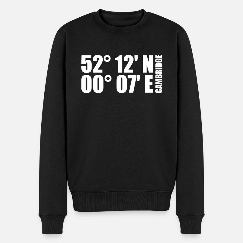 Coordonnées de Cambridge - Pull Premium bio Homme - noir