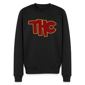 THC - Men's Premium Organic Jumper - black - Front - Nico (187cm)